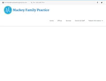 Tablet Screenshot of mackeyfamilypractice.com